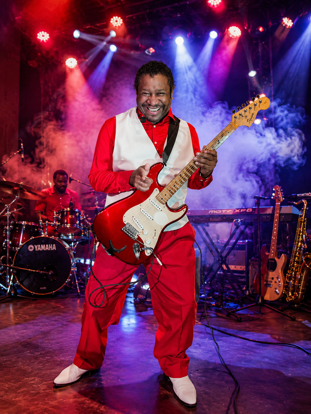 Live guitar performance