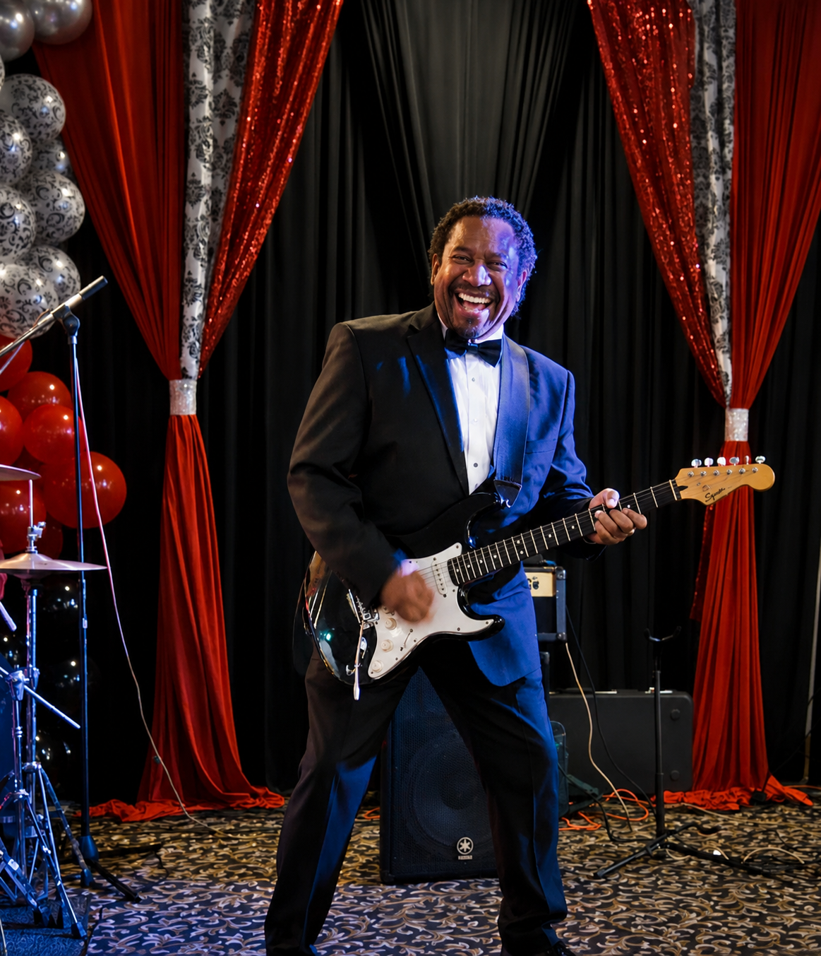 Guitarist on stage